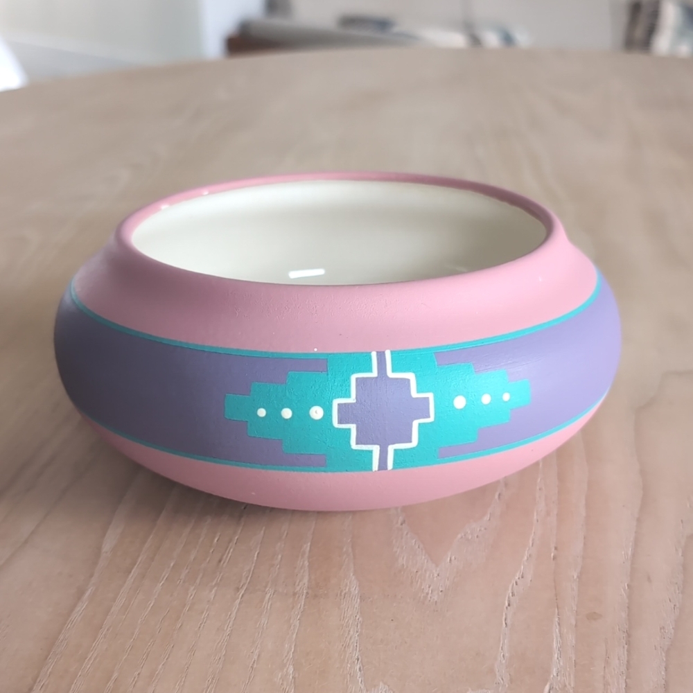 Vintage Southwest Hand Painted Vase/bowl